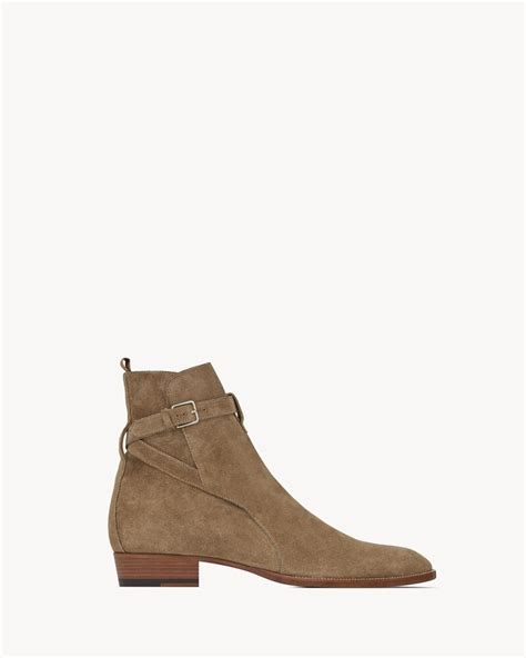 ysl jodhpur boots cigar suede|Wyatt jodhpur boots in suede .